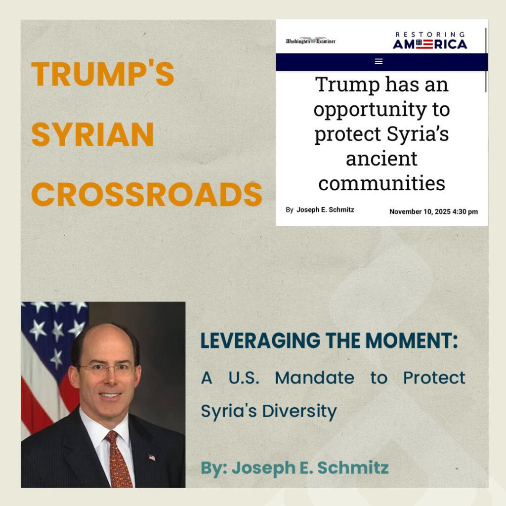A Historic Opportunity: Why Trump Must Act to Protect Syria's Ancient Communities