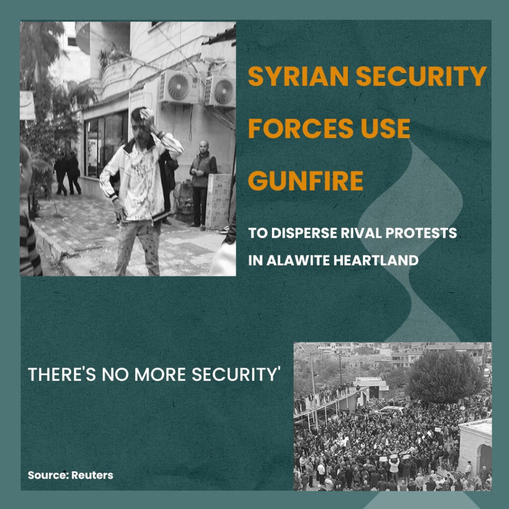 Reuters: "Jolani regime fires on Alawi and christian protests"