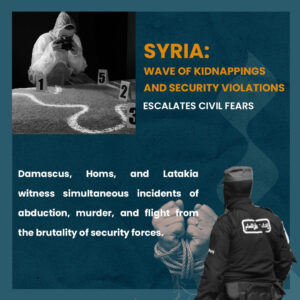 Syria: Wave of Kidnappings and Security Violations Escalates Civil Fears