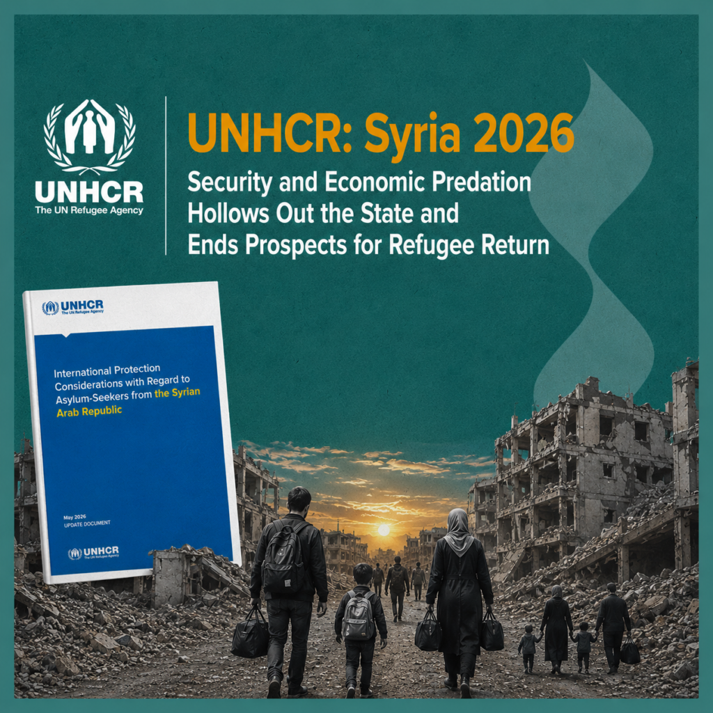 UNHCR: Syria 2026.. Security and Economic Predation Hollows Out the State and Ends Prospects for Refugee Return