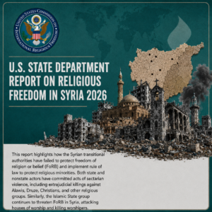 U.S. State Department Report on Religious Freedom in Syria 2026