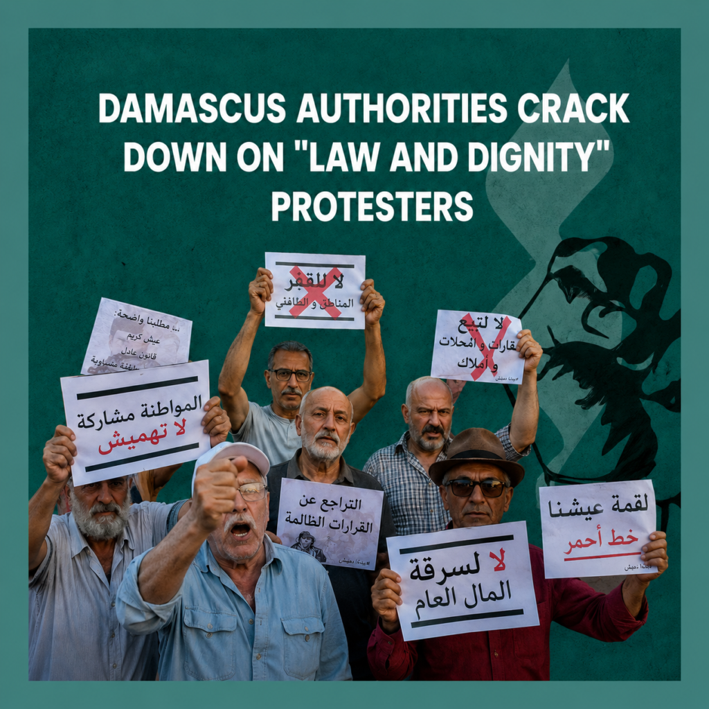 Damascus Authorities Crack Down on "Law and Dignity" Protesters