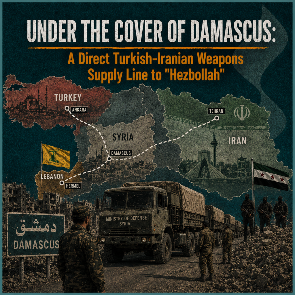 Under the Cover of Damascus: A Direct Turkish-Iranian Weapons Supply Line to "Hezbollah"