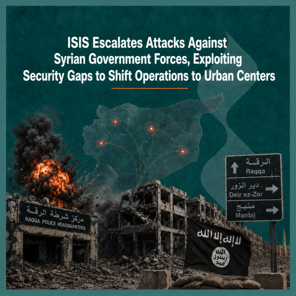 ISIS Escalates Attacks Against Syrian Government Forces, Exploiting Security Gaps to Shift Operations to Urban Centers