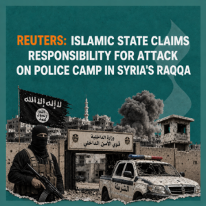 Reuters: Islamic State claims responsibility for attack on police camp in Syria's Raqqa