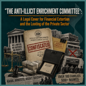 "The Anti-Illicit Enrichment Committee": A Legal Cover for Financial Extortion and the Looting of the Private Sector