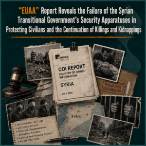 "EUAA" Report Reveals the Failure of the Syrian Transitional Government's Security Apparatuses in Protecting Civilians and the Continuation of Killings and Kidnappings