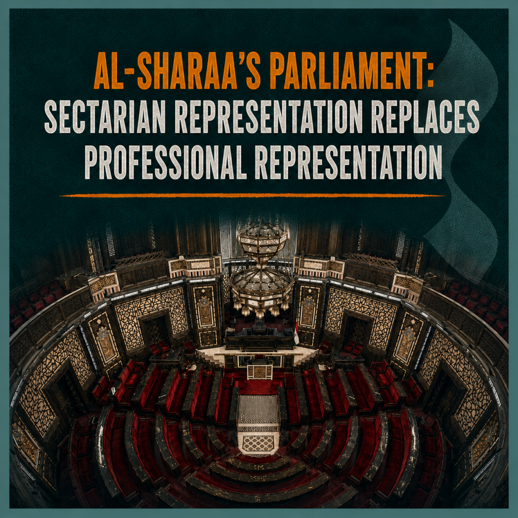 Al-Sharaa’s Parliament: Sectarian Representation Replaces Professional Representation